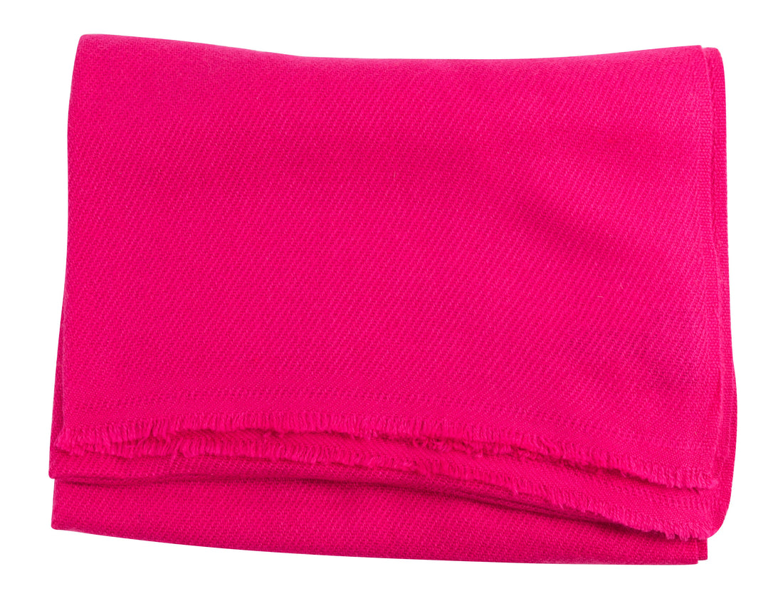 Kaschmirschal pink einfarbig